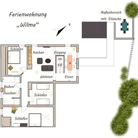 Appartamento Wilma - Direkt An Der Ostsee Zierow